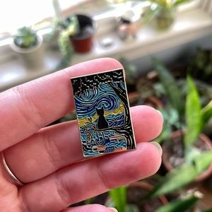 🟧 Cat painting famous painting but with cat pin